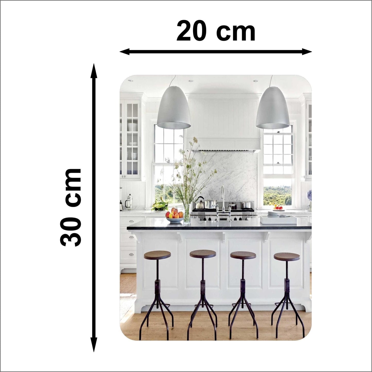 Majestic Shape Collection Combo of Oval Shape & Square Shape Mirror [Pack of 2]