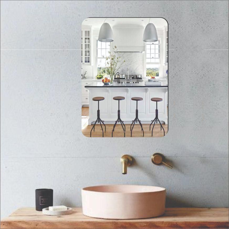Majestic Shape Collection Combo of Oval Shape & Square Shape Mirror [Pack of 2]