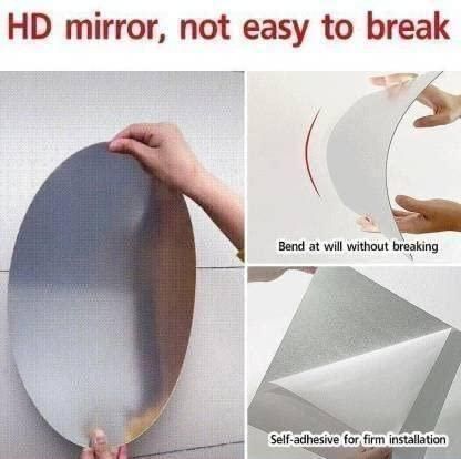 Majestic Shape Collection Combo of Oval Shape & Square Shape Mirror [Pack of 2]
